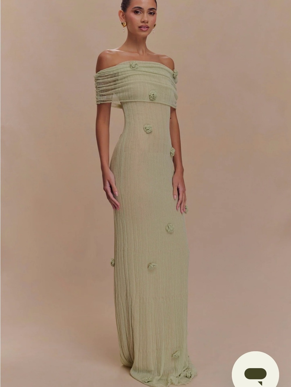 Meshki | Dresses | Meshki Brynn Orchid Knit Maxi Dress Pastel Green Xl Nwt